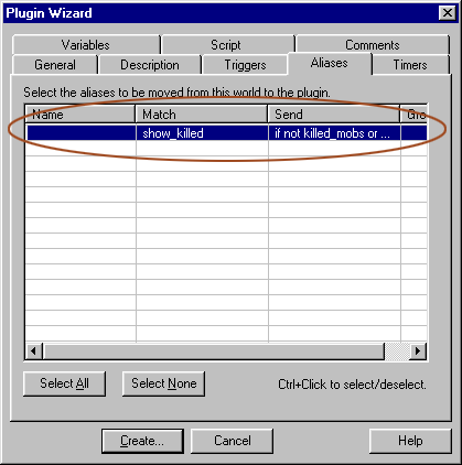 Plugin wizard - aliases